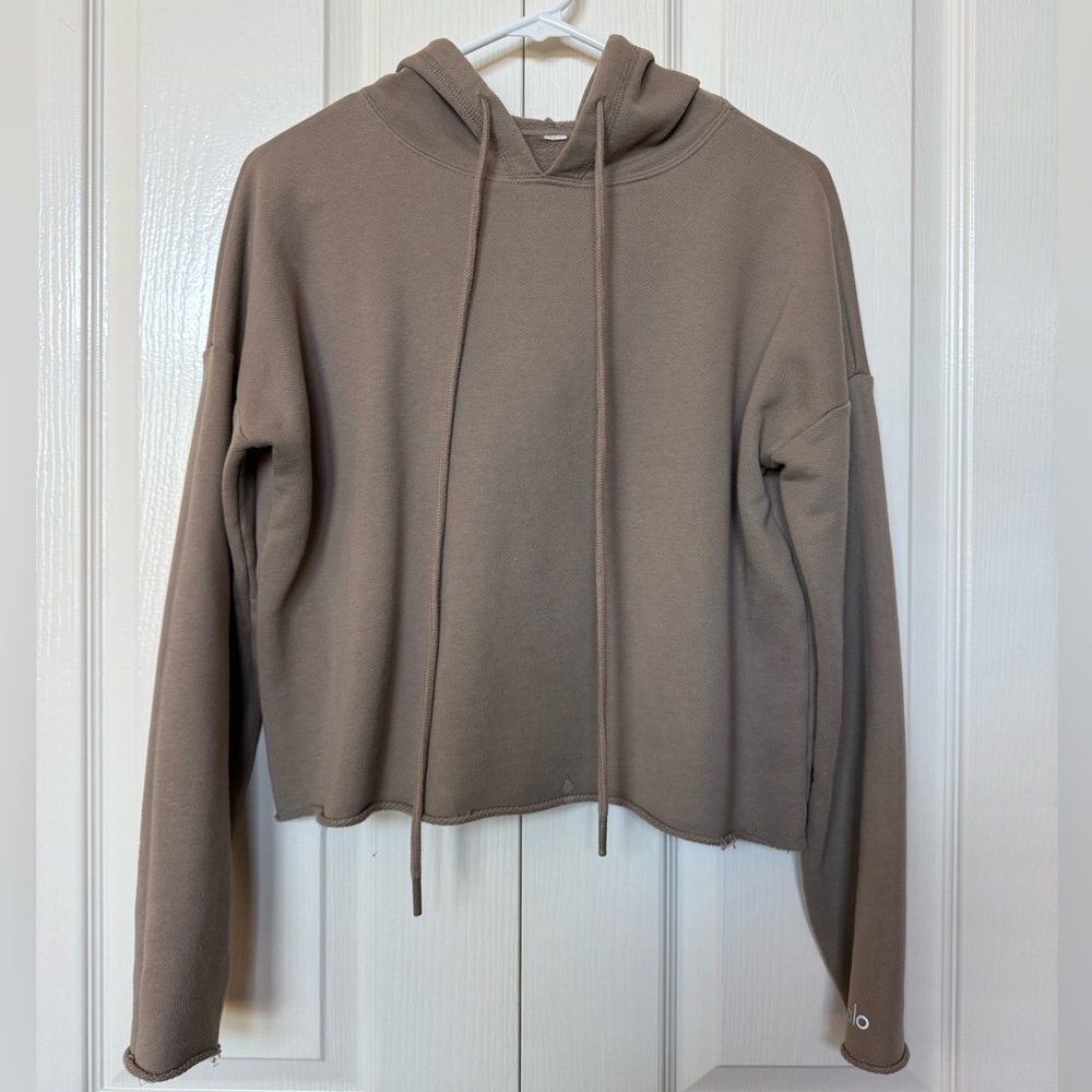 Alo Yoga Soft Crop Box Hoodie